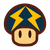 Icon of the Volt Mushroom from Paper Mario: The Thousand-Year Door (Nintendo Switch)