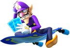 Waluigi artwork from Mario Party: Island Tour