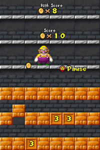 The mini-game Coincentration in New Super Mario Bros.