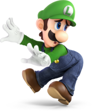 Artwork of Luigi from Super Smash Bros. Ultimate
