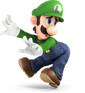 Artwork of Luigi from Super Smash Bros. Ultimate