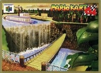 One of the Mario Kart 64 Collectible Trading Cards.