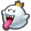 King Boo's head icon in Mario Kart 8 Deluxe.