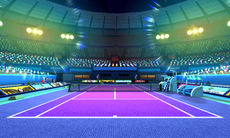 Overview of the Night Court from Mario Sports Superstars