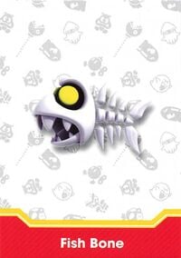 Fish Bone enemy card from the Super Mario Trading Card Collection