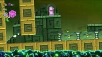 The third 10-flower coin in Another Uncharted Area: Swaying Ruins in Super Mario Bros. Wonder