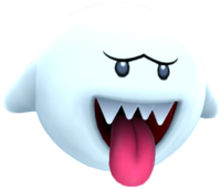In-game render of the Mega Boo enemy in Super Mario Galaxy 2.