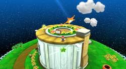 A Green Star in Sky Station Galaxy
