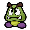 A Hyper Goomba from Paper Mario: The Thousand-Year Door