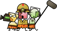 Artwork of Flint Cragley and his crew, Hornfels and Monzo