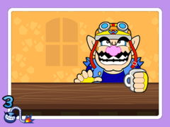 The microgame Mug Shot in WarioWare Gold