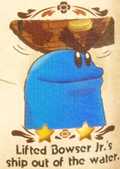 "Lifted Bowser Jr's ship out of the water." discovery from Nep-Enut Habitat in Yoshi and the Mysterious Book