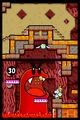 Early Gilbert the Gooey's Castle with an early Purple Yoshi. Purple Yoshi appears instead of a Pink Yoshi.