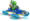 Artwork of Yoshi, from Mario Kart 8.