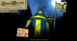 A cabin in Camp Hyrule.