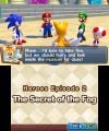 Mario, Luigi, Toad, Sonic, and Tails in The Secret of the Fog.