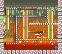 Level 5-3 map in the game Mario & Wario.