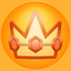 Pink Gold Peach's horn emblem from Mario Kart 8