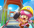 The course icon of the T variant with Builder Toadette