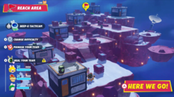An example of the Gate to the Abandoned Settlement battle in Mario + Rabbids Sparks of Hope