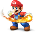 Artwork of Mario, from Super Smash Bros. for Nintendo 3DS / Wii U.