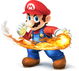 Artwork of Mario, from Super Smash Bros. for Nintendo 3DS / Wii U.