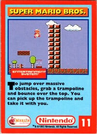 One of the Nintendo Collector Cards