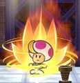 Prince Mush powering up in the remake