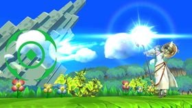 Palutena's Autoreticle in Super Smash Bros. for Wii U.