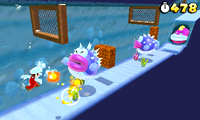 Porcupuffers in Super Mario 3D Land
