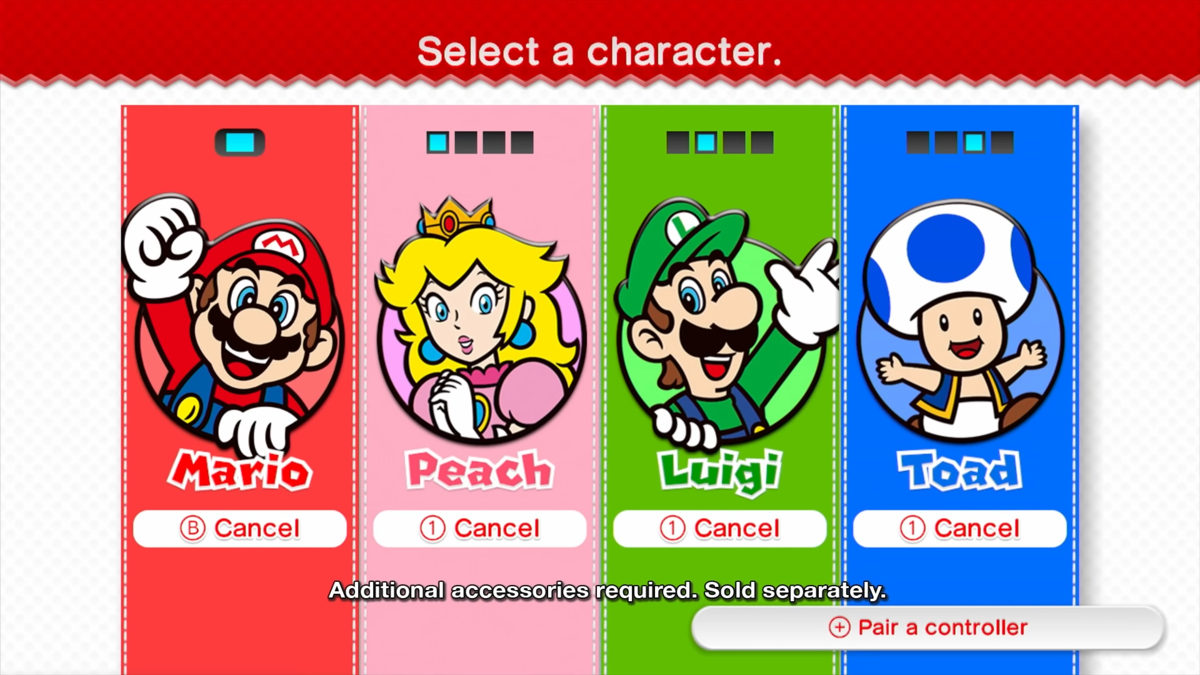 File:SM3DW Screenshot Character Select Screen Final.png - Super Mario ...