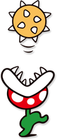 Artwork of Ptooie from the Super Mario Bros. 3 Famicom 40th Anniversary website