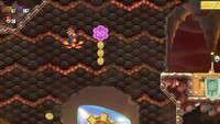 The first 10-flower coin in Badge Challenge Boosting Spin Jump II in Super Mario Bros. Wonder