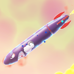 Screenshot of a Missile Meg from Super Mario Bros. Wonder