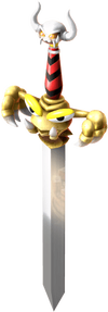 Artwork of Exor from the Nintendo Switch version of Super Mario RPG