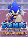 Sonic at the Olympic Games title screen on Java ME