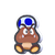 Goomba Blue Toad Standee from Super Mario Bros. Wonder