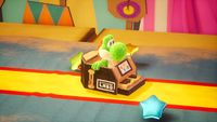 The Toy-Con Piano costume in Yoshi's Crafted World