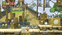 A Spinning Platform in Donkey Kong Country: Tropical Freeze