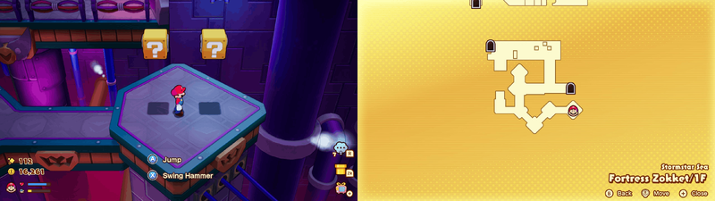 Blocks 23-24 in Fortress Zokket from Mario & Luigi: Brothership