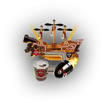 Airship Fortress course icon from Mario Kart World