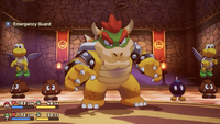 Bowser summoning his minions in Mario & Luigi: Brothership.
