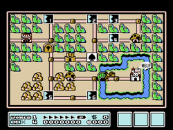 The image for "World 1 Map (Grass Land)" from Super Mario Bros. 3 on Nintendo Music