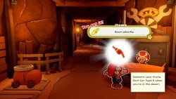 Mario receives the Boot Whistle