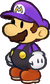 Mario with the W Emblem and the L Emblem equipped from Paper Mario: The Thousand-Year Door