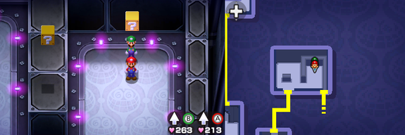 Block 91 in Peach's Castle of Mario & Luigi: Bowser's Inside Story + Bowser Jr.'s Journey.