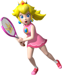 Princess Peach Artwork - Mario Tennis Open.png