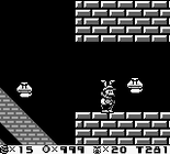 Mario sees two Ghost Goombas in Pumpkin Zone Level 3.