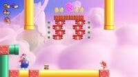 The second 10-flower coin in the level Countdown to Drop Down in Super Mario Bros. Wonder