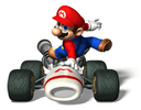 A sticker of Mario in the game Super Smash Bros. Brawl.